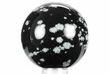 Polished Snowflake Obsidian Sphere - Utah #360416-1